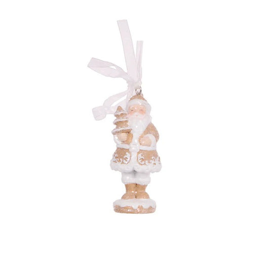 GINGERBREAD SANTA ORNAMENT EXJ011A