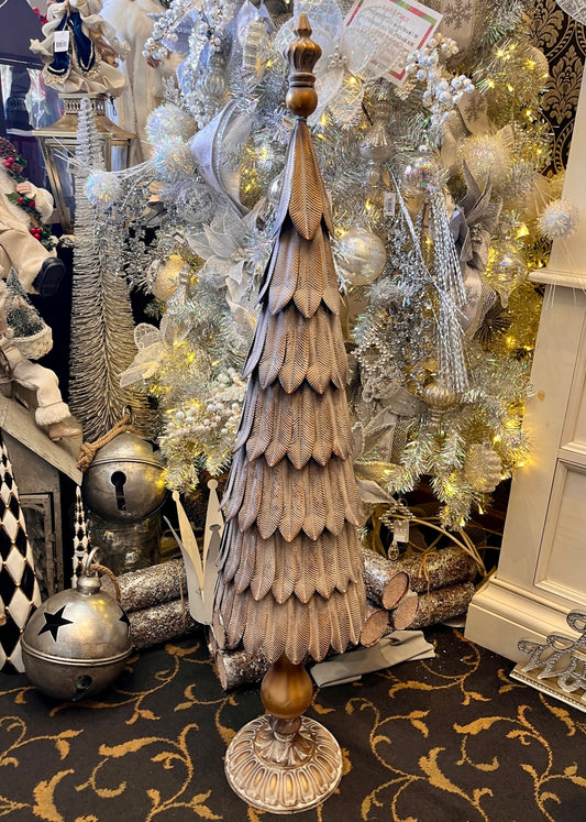 7 TIERED RUSTIC IRON CHRISTMAS TREE ECR005