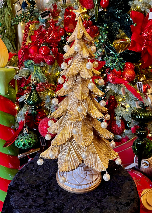 GOLD PEARL DECORATION TREE ECA009