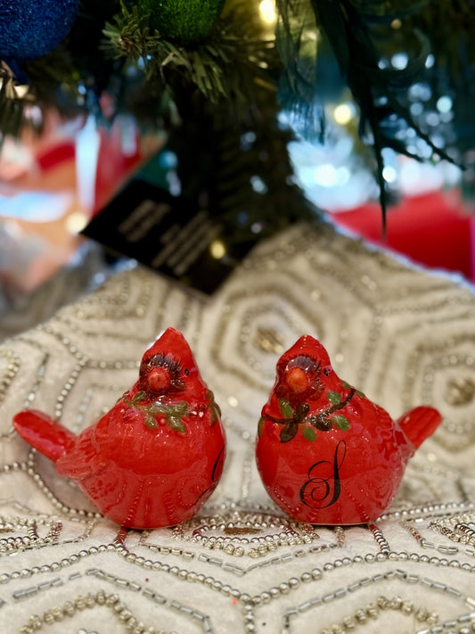 CARDINAL SALT AND PEPPER SHAKERS ECA022