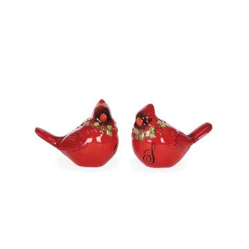 CARDINAL SALT AND PEPPER SHAKERS ECA022