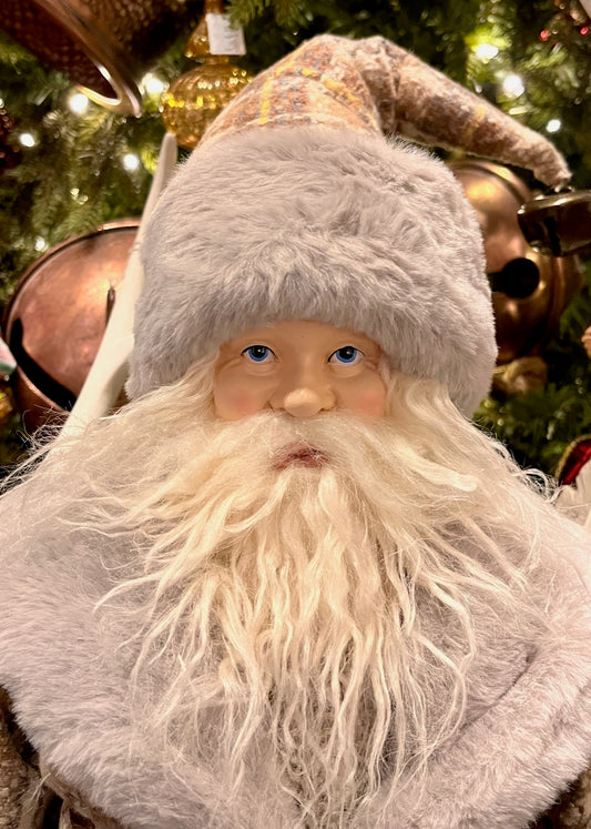 FABRIC WOODLAND SANTA ECA065