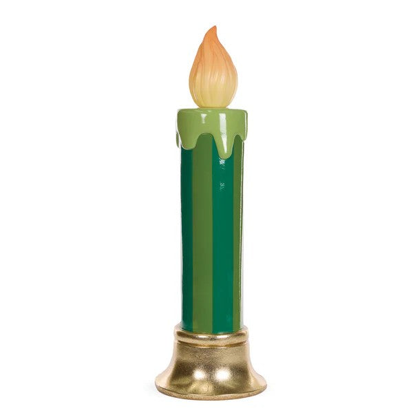 LED GREEN STRIPE CANDLE ECA095 (PICK UP IN STORE ONLY)