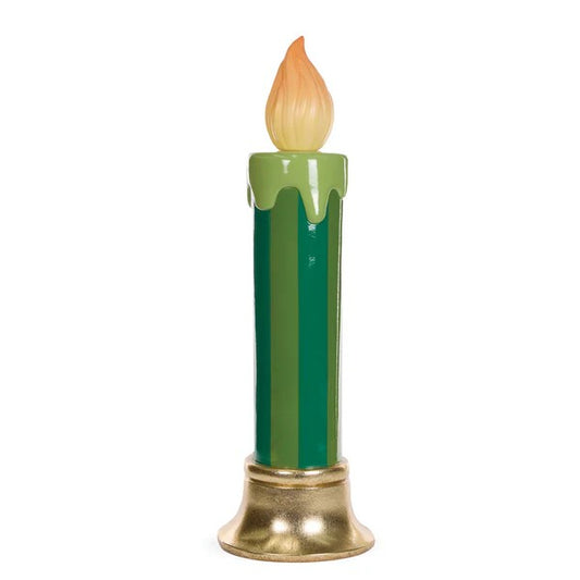 LED GREEN STRIPE CANDLE ECA095 (PICK UP IN STORE ONLY)