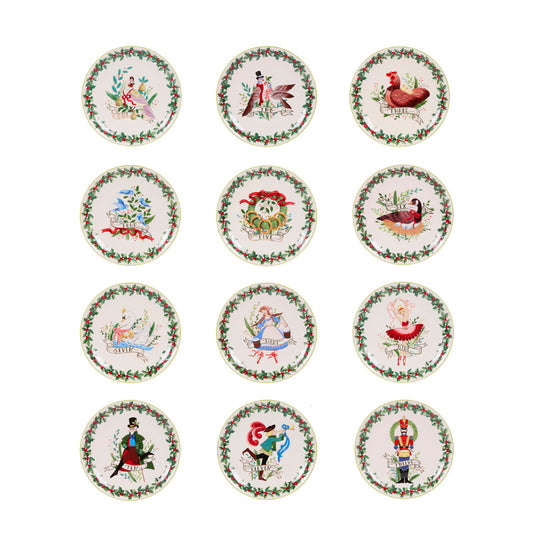 12 Days Of Christmas Dinner Plates Gift Set FCA118