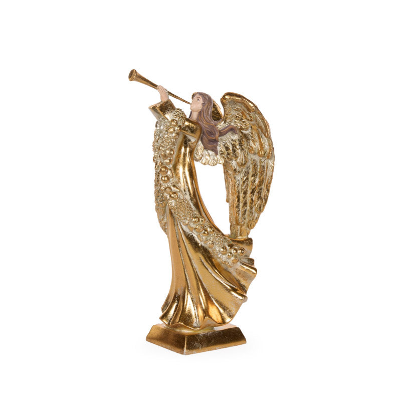 32cm Gold Trumpeting Angel FXK030