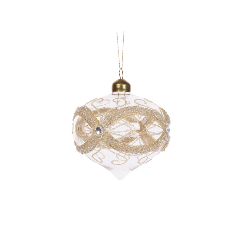 Gold Masquerade Onion Bauble FCI315