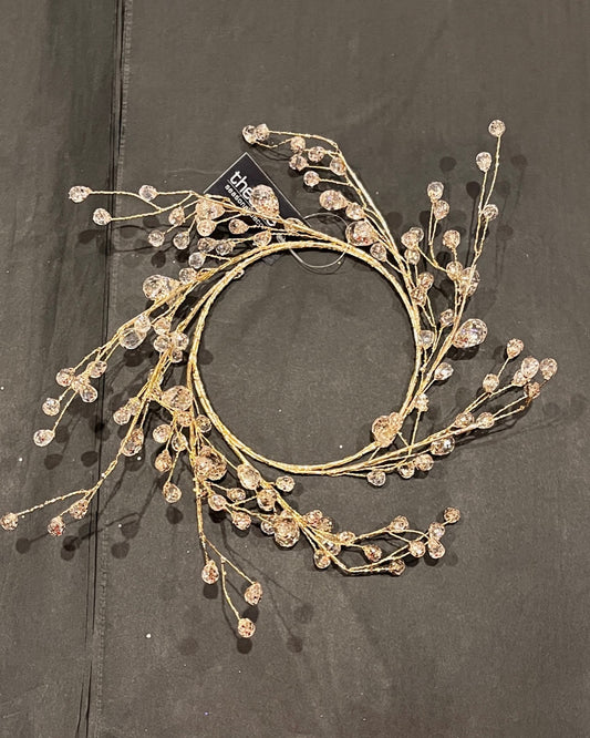 GOLD JEWELLED CANDLE RING RCT203