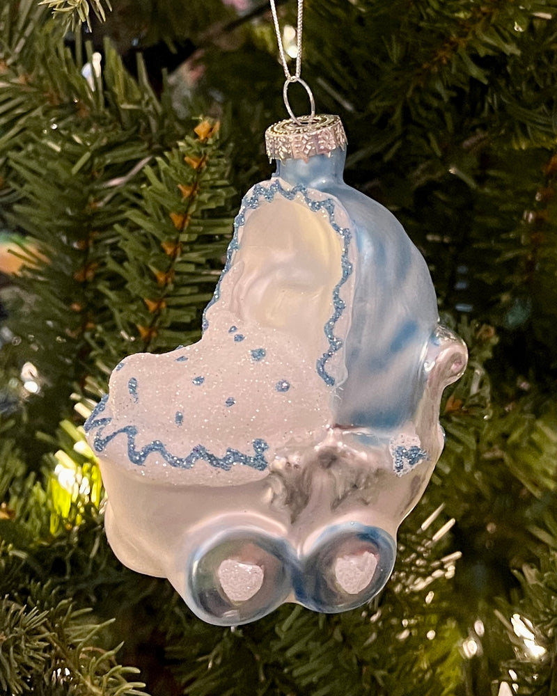 BLUE PRAM HANGING ORNAMENT RCL020