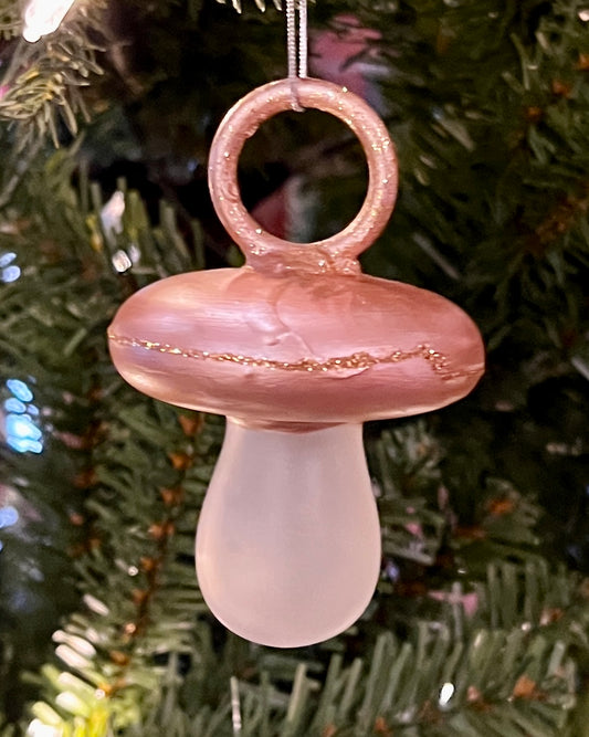 PINK BABY DUMMY ORNAMENT RLC024