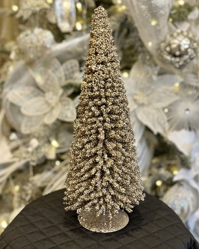 40CM CHAMPAGNE BRUSH TREE RMX529