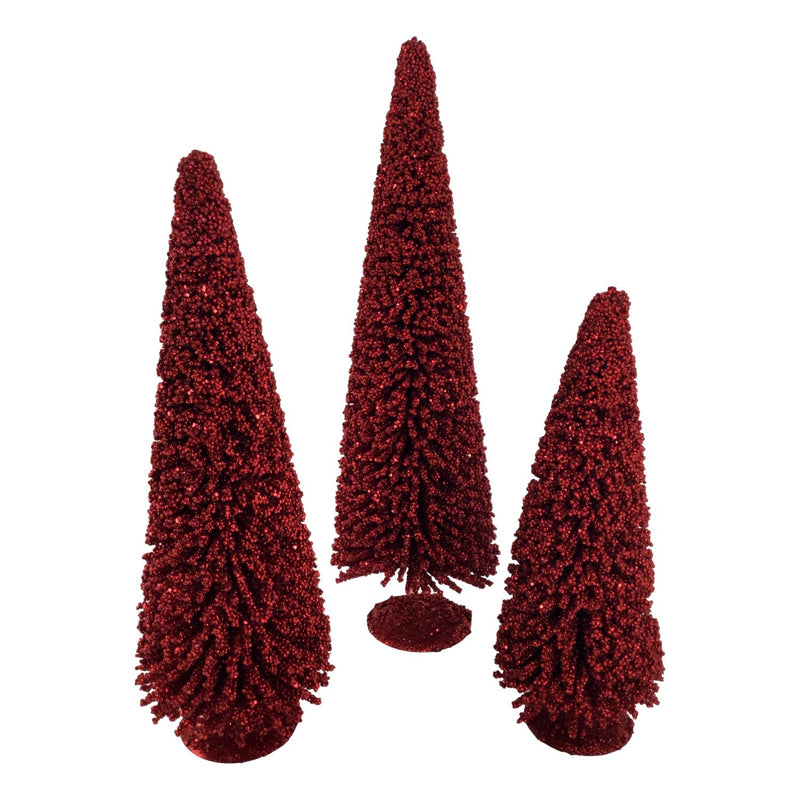 50CM RED GLITTER BRUSH TREE RMX531