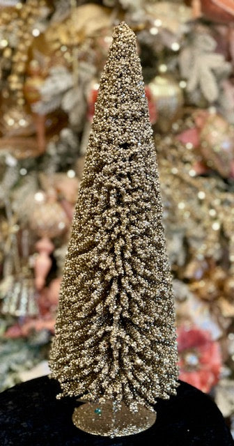 50CM CHAMPAGNE GLITTER BRUSH TREE RMX532