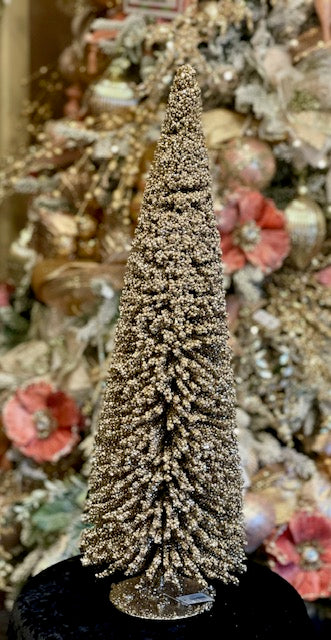 60CM CHAMPAGNE GLITTER BRUSH TREE RMX535