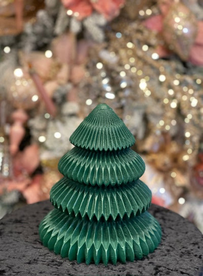 GREEN RIBBED MODERN 20CM TREE RSM007