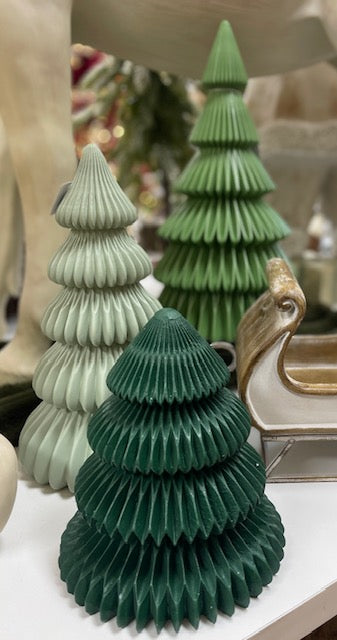 TAUPE RIBBED 42CM CHRISTMAS TREE RSM009