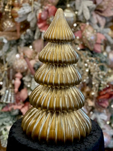 GOLD RIBBED CHRISTMAS TREE RTN624