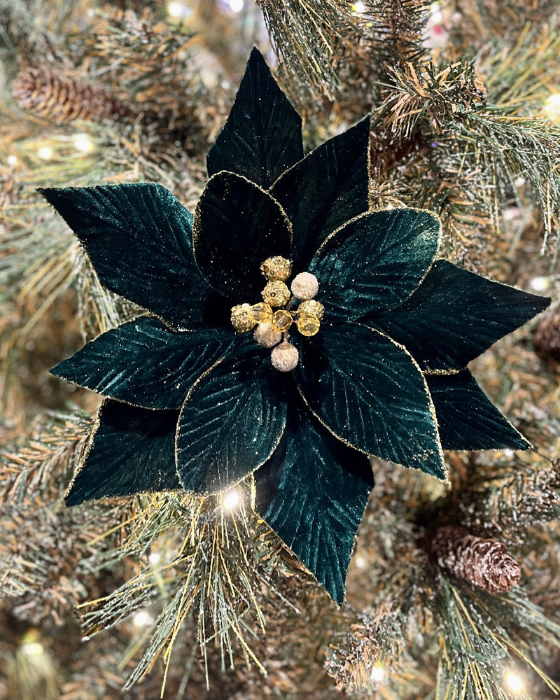 EMERALD GREEN GOLD POINSETTIA RXD336