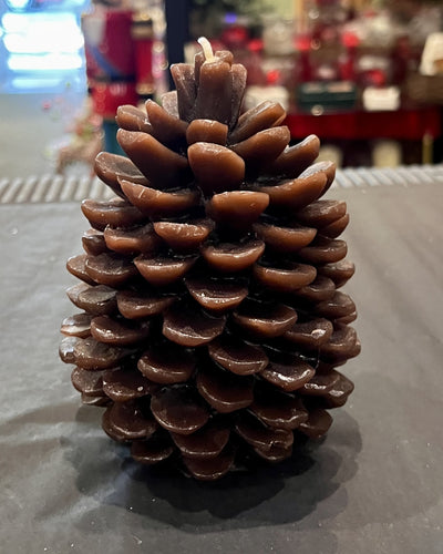 BROWN PINECONE CANDLE RXZ007