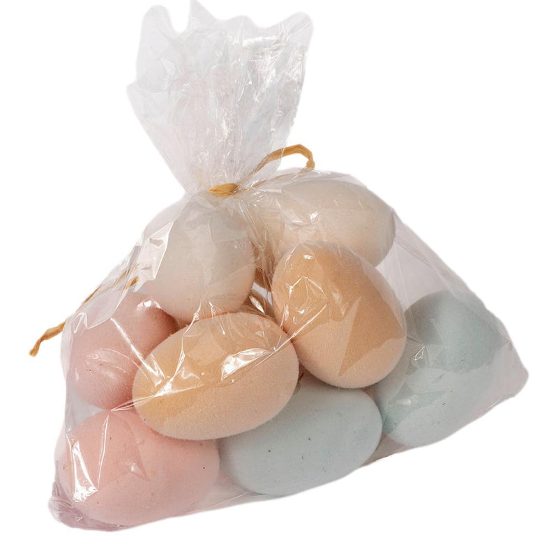 10PC/BAG PASTEL FLOCKED EGGS QCT201