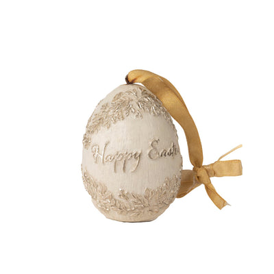 8.5CM HAPPY EASTER EGG ORNAMENT QSN022