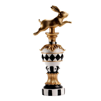 43CM LUXE FINIAL WITH RABBIT QSN033