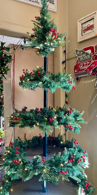 CHRISTMAS TREE 5 TIER LED GREEN FIR TREE (PICK UP IN STORE ONLY)