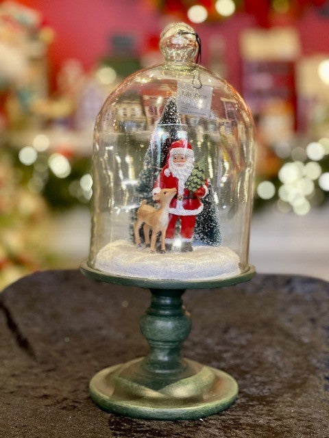 SANTA IN GLASS DOME DR0153