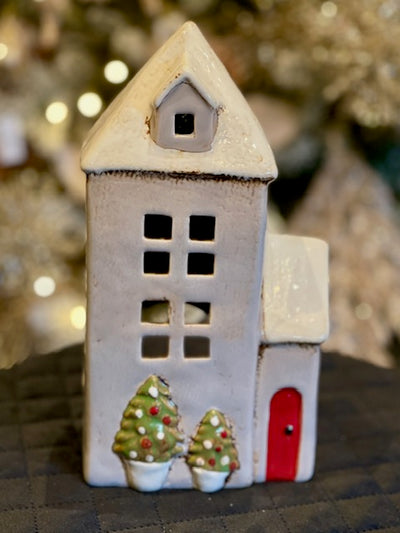 ALSACE TEA LIGHT PARISH CHRISTMAS STONE HOUSE YA0069