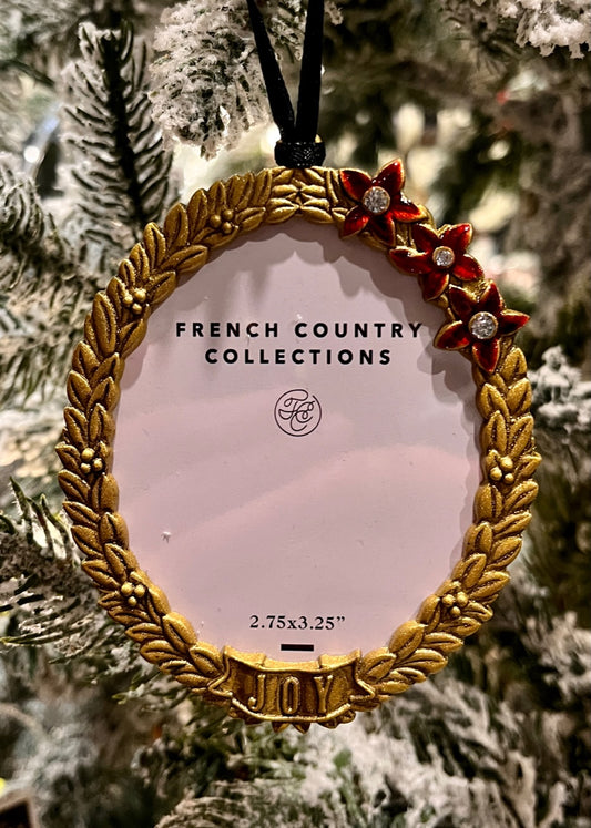 GOLD HANGING OVAL JOY FRAME BH0001