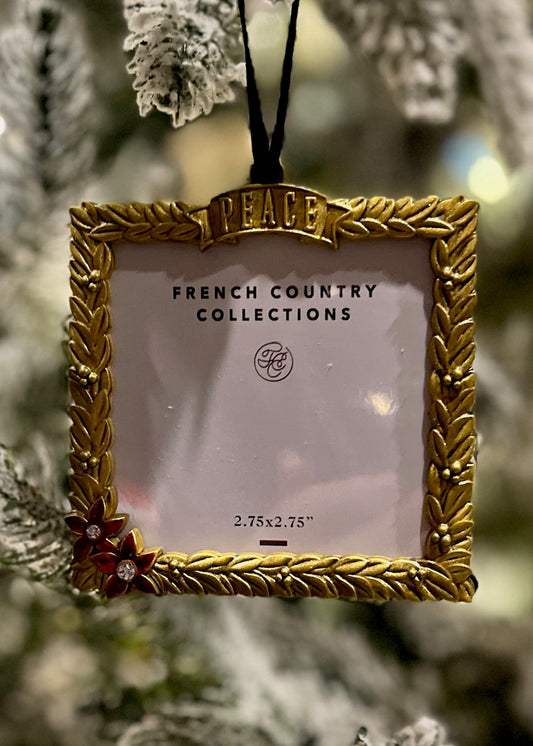 GOLD HANGING SQUARE PEACE FRAME BH0002