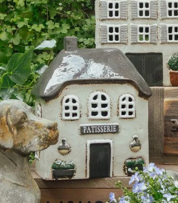 STONEWARE VILLAGE TEALIGHT HOUSE - THE VILLAGE PATISSERIE YA0090