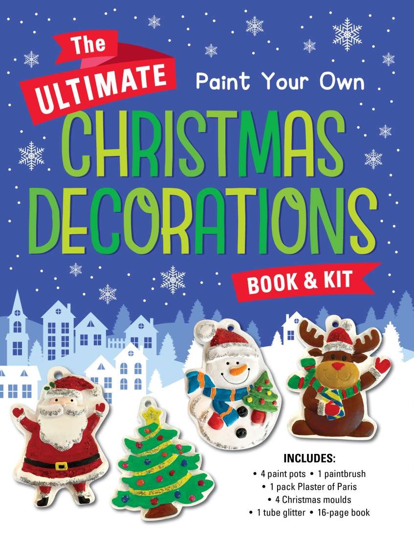 BOOK & KIT CHRISTMAS DECORATIONS MAKING SPIRITS BRIGHT