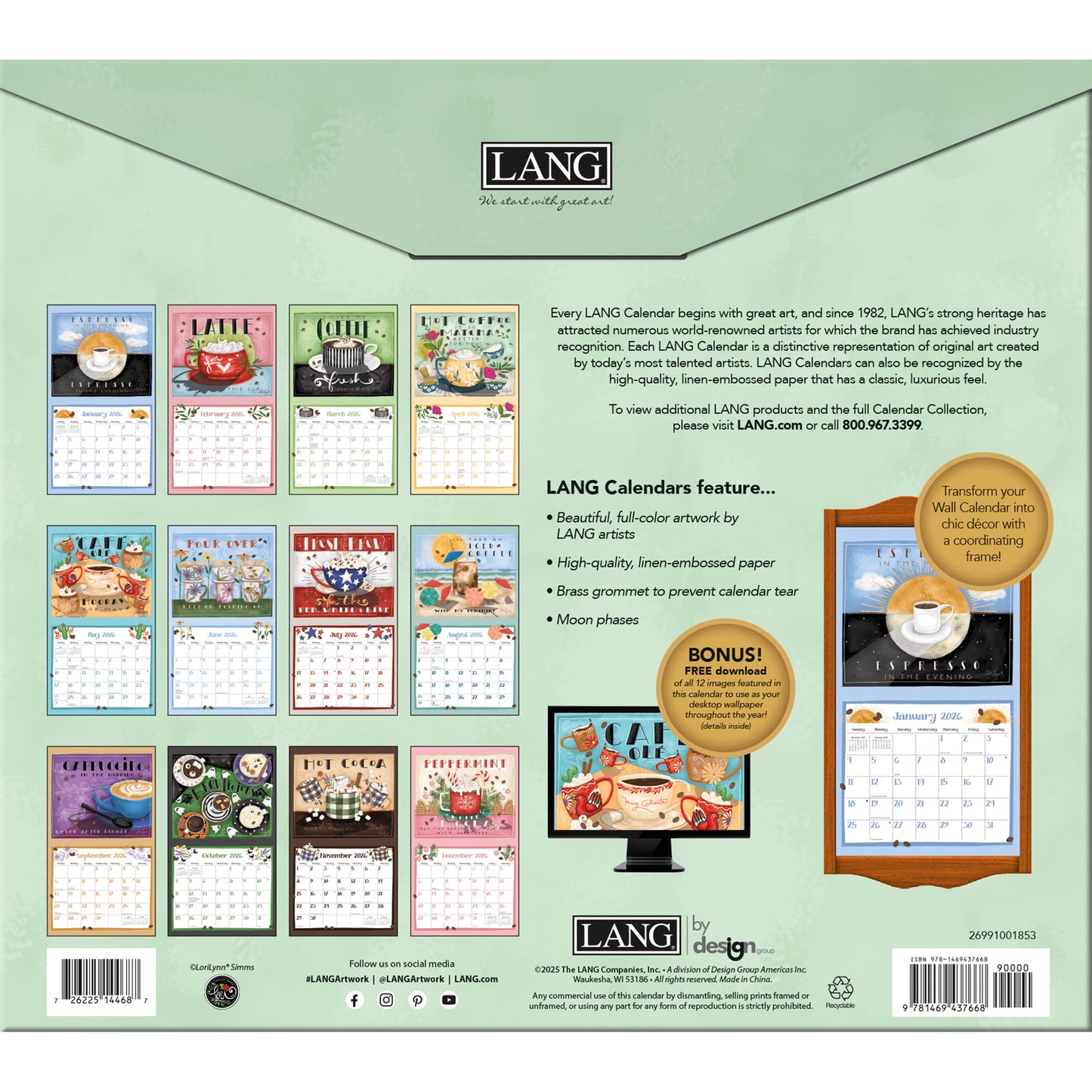 LANG CALENDAR 2026 - COFFEE