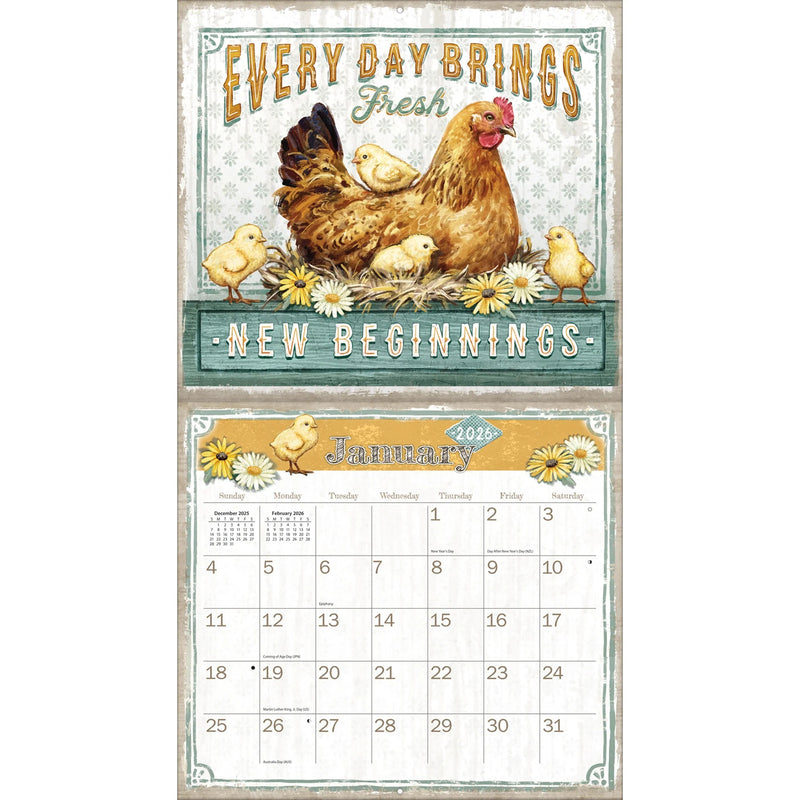 LANG CALENDAR 2026 - FARMHOUSE