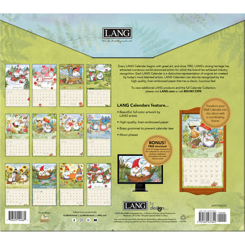 LANG CALENDAR 2026 - GNOME SWEET GNOME