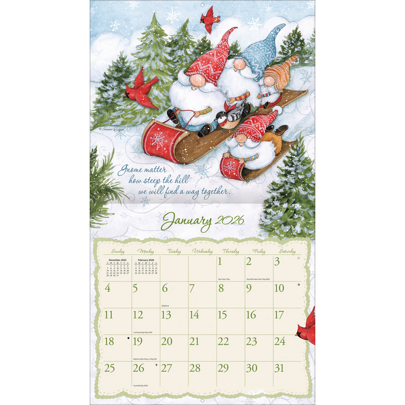 LANG CALENDAR 2026 - GNOME SWEET GNOME