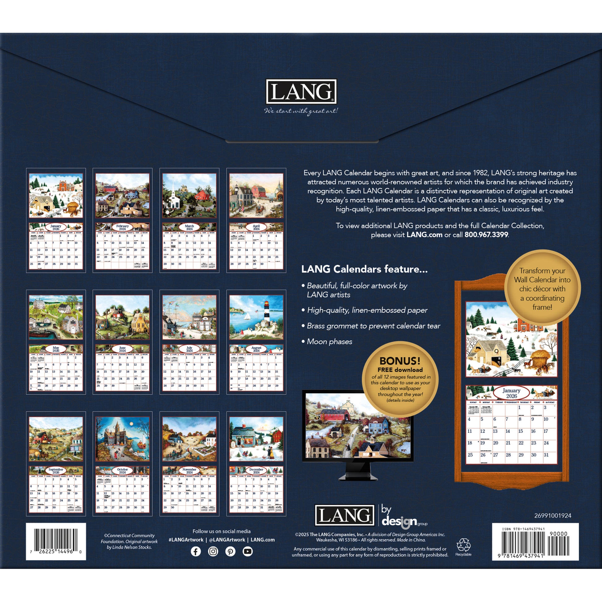 LANG CALENDAR 2026 - LINDA NELSON STOCKS