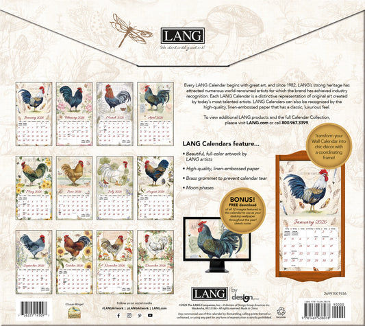 LANG CALENDAR 2026 - PROUD ROOSTER