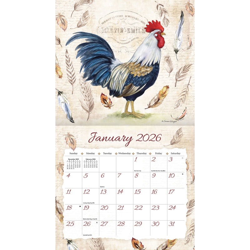 LANG CALENDAR 2026 - PROUD ROOSTER