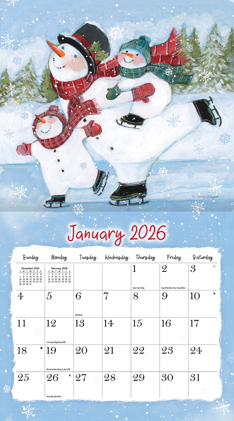 LANG CALENDAR 2026 - SAM SNOWMAN 