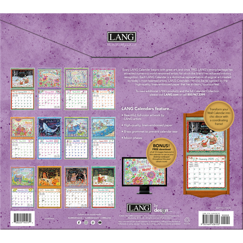 LANG CALENDAR 2026 - SIMPLE INSPIRATIONS