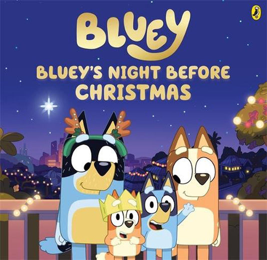 BLUEY'S NIGHT BEFORE CHRISTMAS HARD COVER BOOK