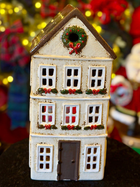 STONEWARE VILLAGE TEALIGHT HOUSE - Nordgard Grande Chalet YA0096