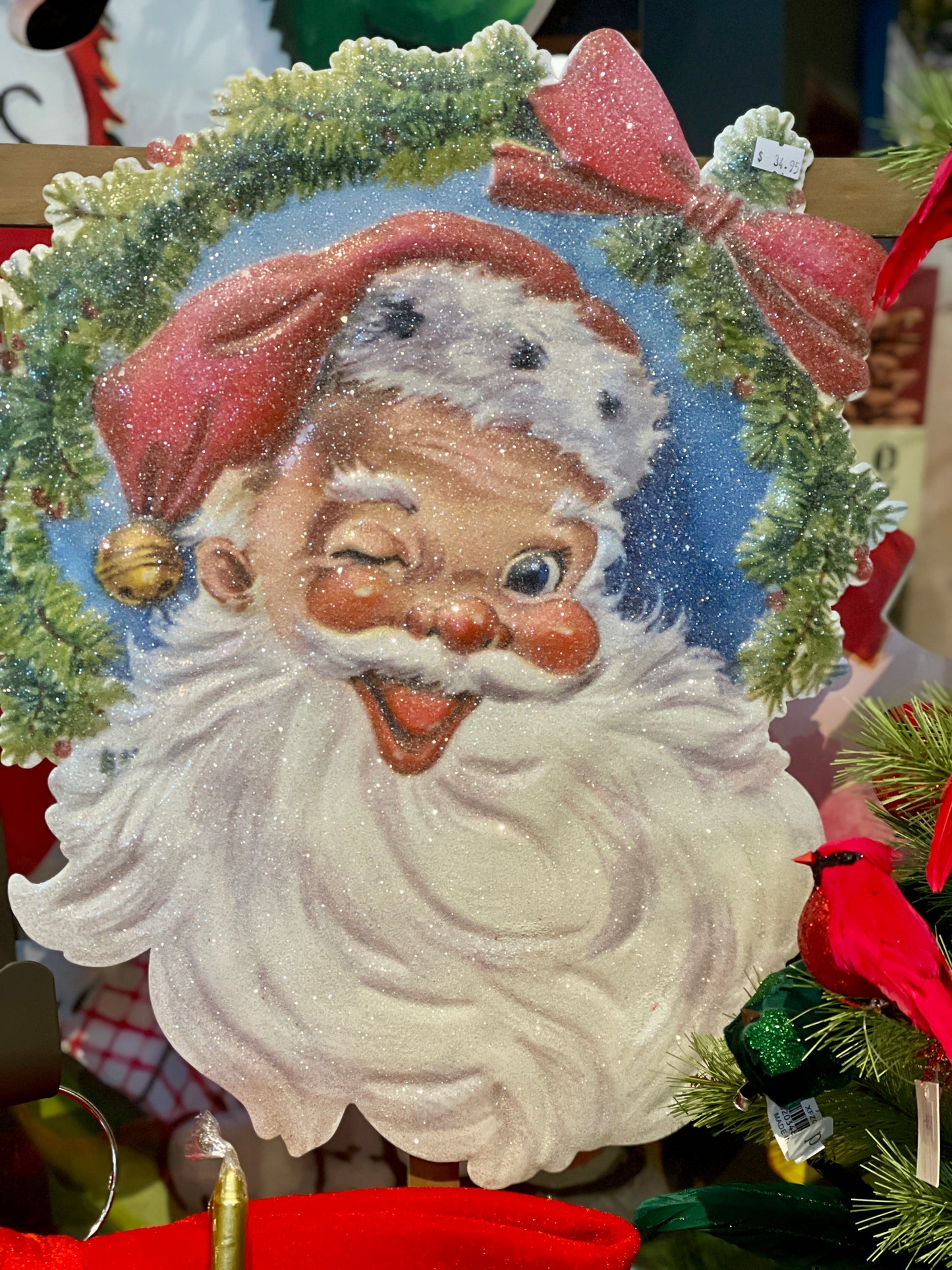 18 Inch Santa Head Cut out Wall Art 45852979