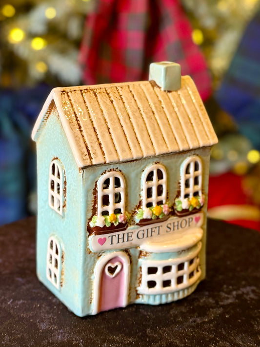 STONEWARE VILLAGE TEALIGHT HOUSE - THE GIFT SHOP LH140