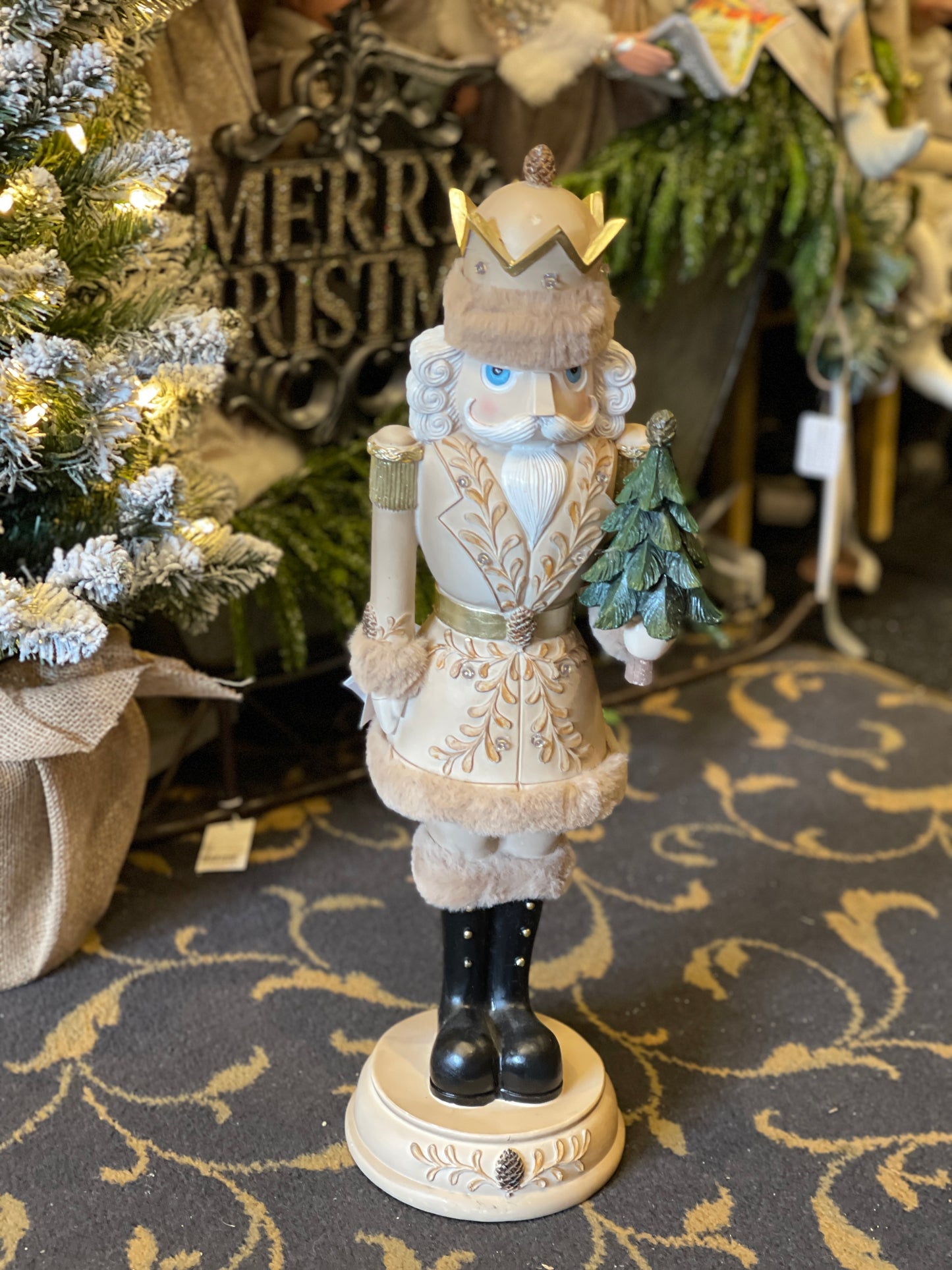 51cm LED Nutcracker with Tree SXA907