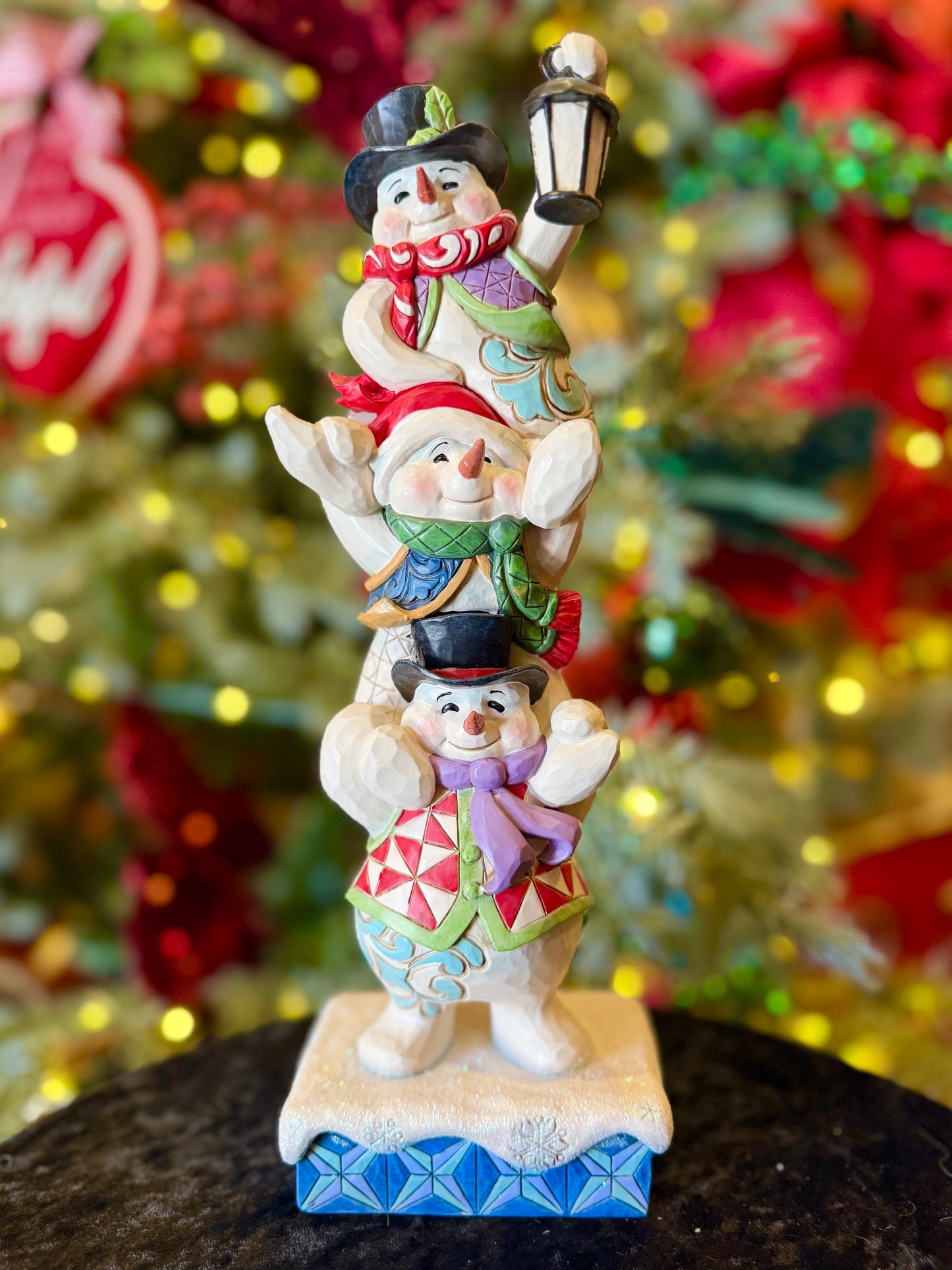 JIM SHORE HWC STACKED SNOWMEN 6017017