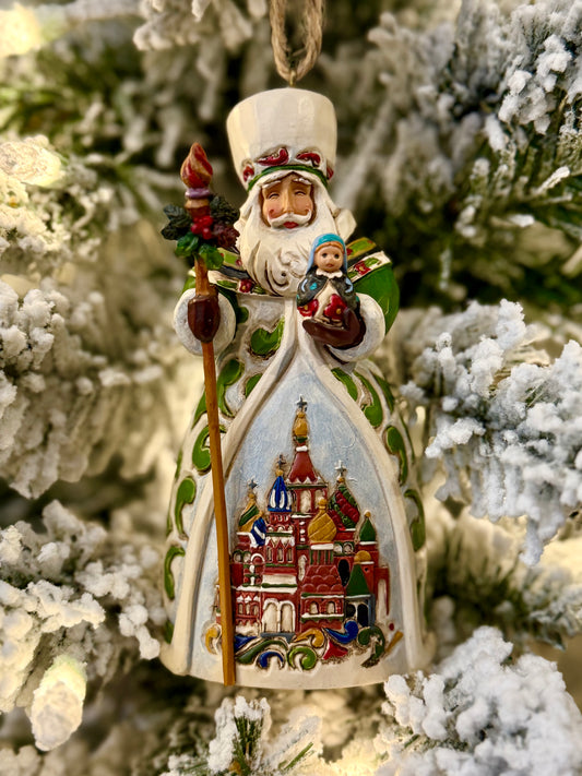 JIM SHORE HWC RUSSIAN SANTA HANGING ORNAMENT 4022942