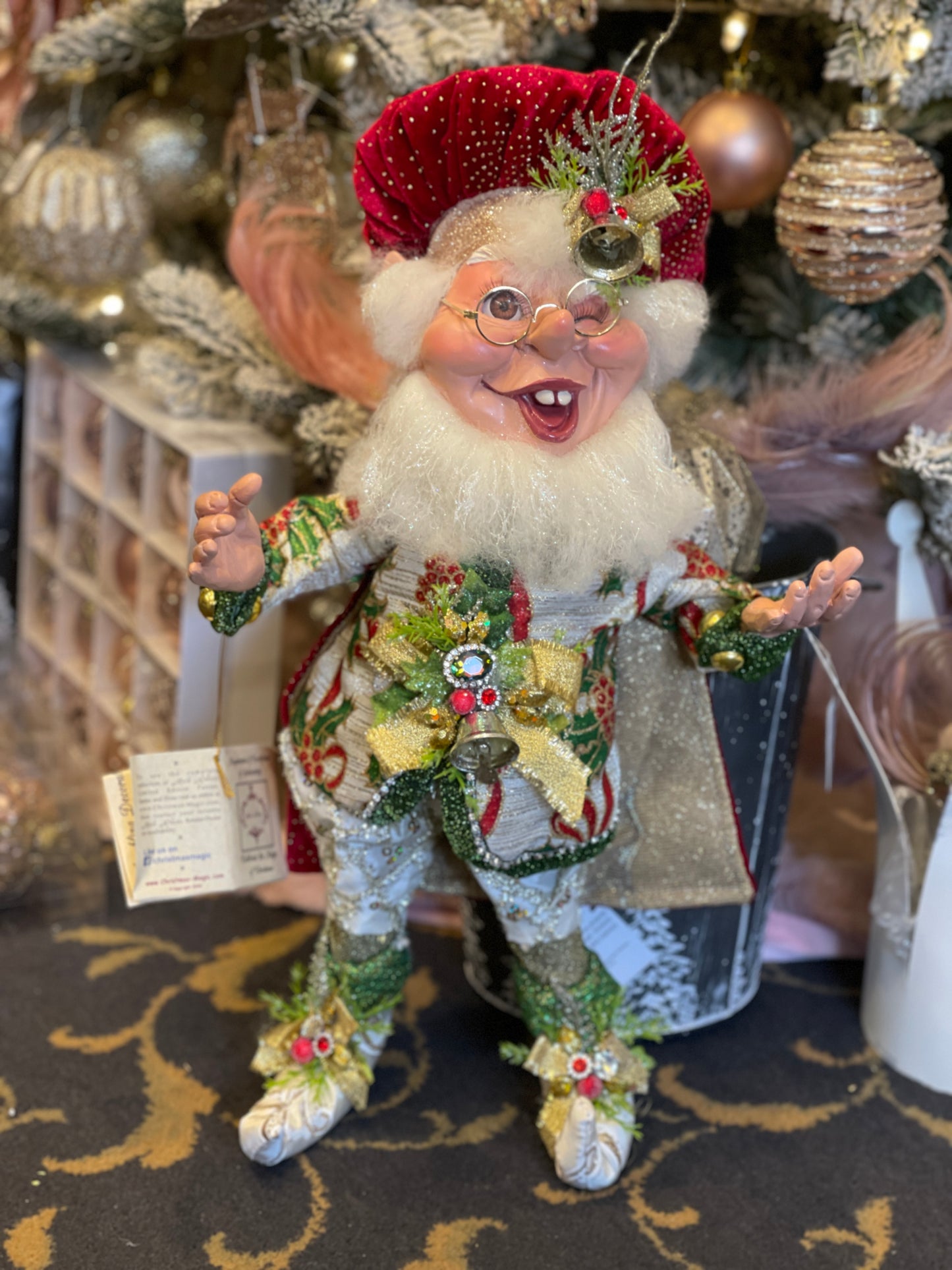 MARK ROBERTS MEDIUM ELF SPARKLING DECORATING 51-05562